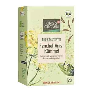 King's Crown BIO bylinný čaj s fenyklem, anýzem a kmínem 40 g