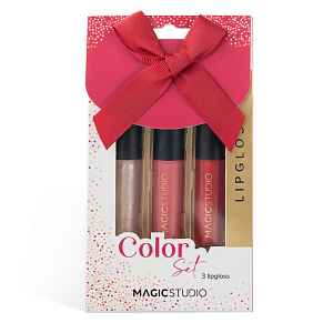 Magic Studio Colorful sada lesků na rty 3x1,5 ml