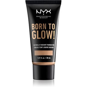 NYX Professional Makeup Born To Glow tekutý rozjasňující make-up odstín 09 Medium Olive 30 ml