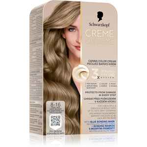 Schwarzkopf Creme Supreme permanentní barva na vlasy odstín 8-16 Chladná popelavá světlá blond 60 ml