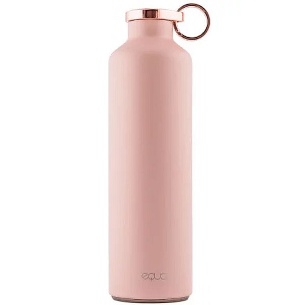 Equa Smart – chytrá nerezová lahev, víčko s mramorem, Pink Blush