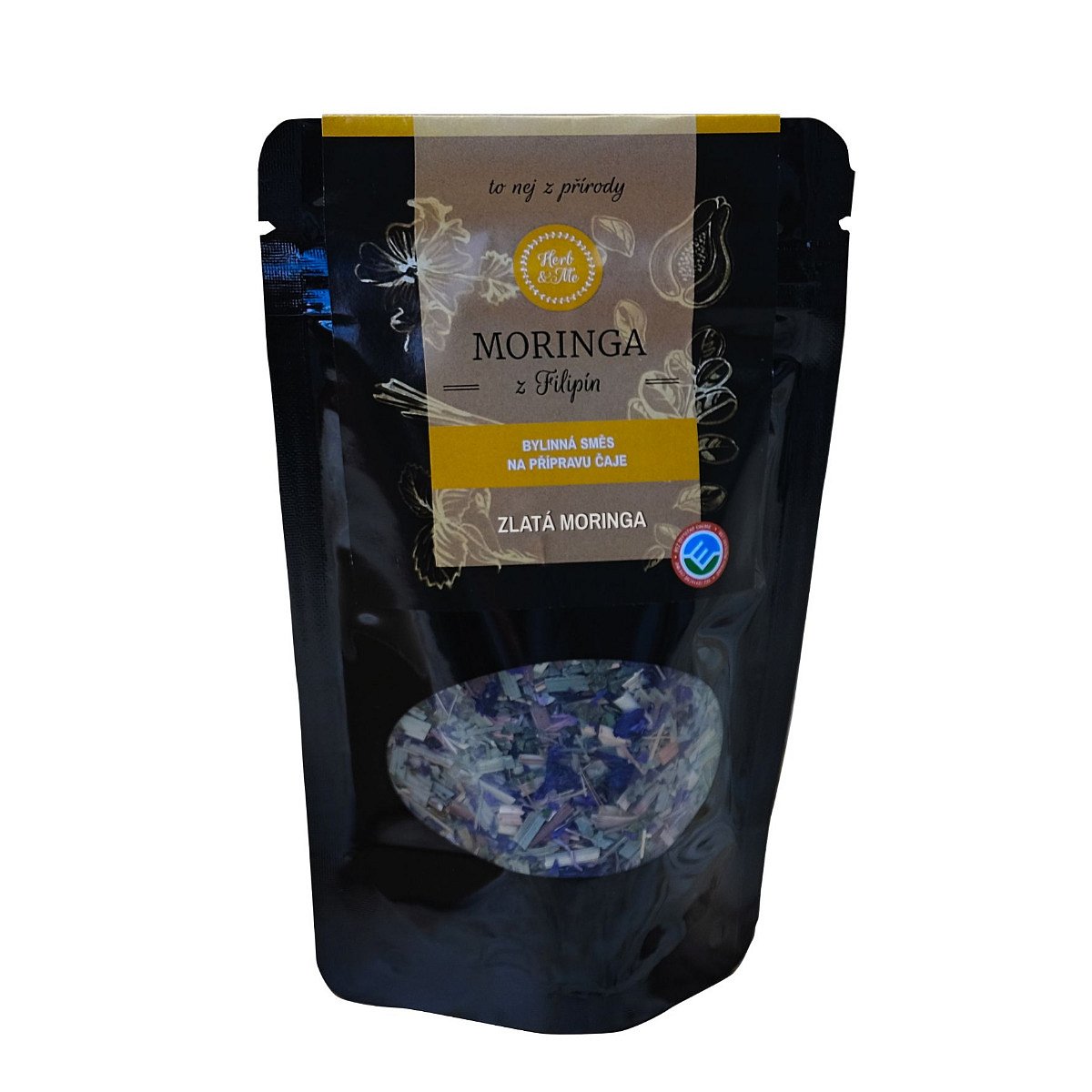 Herb&Me Moringa Čaj Zlatá moringa bylinná směs 50 g