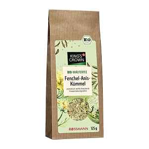 King's Crown BIO bylinný čaj s fenyklem, anýzem a kmínem 125 g