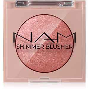 NAM Shimmer Blusher dlouhotrvající tvářenka odstín 2 Peach Ice Tea 4 g