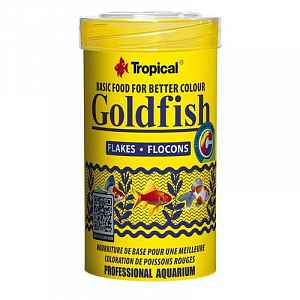 Tropical Goldfish Flake 250ml/50g krmivo pro závojnatky, podporující vybarvení