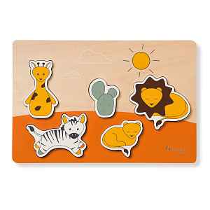 Hauck dřevěné Puzzle vkládací Puzzle N Fit Safari