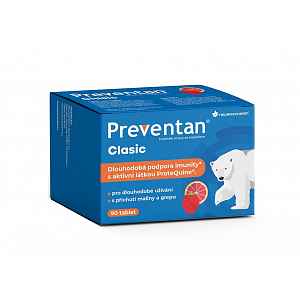 Preventan Clasic S Příchutí Maliny A Grepu Tbl.90