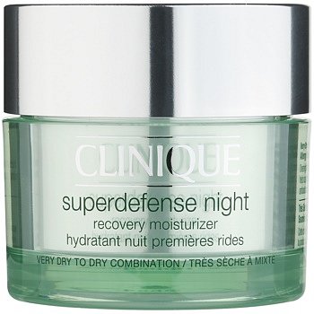 Clinique Superdefense noční hydratační krém proti prvním známkám stárnutí pleti  50 ml