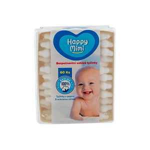 Happy Mimi bezpečnostní vatové tyčinky 60 ks