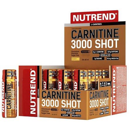 NUTREND CARNITINE 3000 SHOT pomeranč 20x60ml