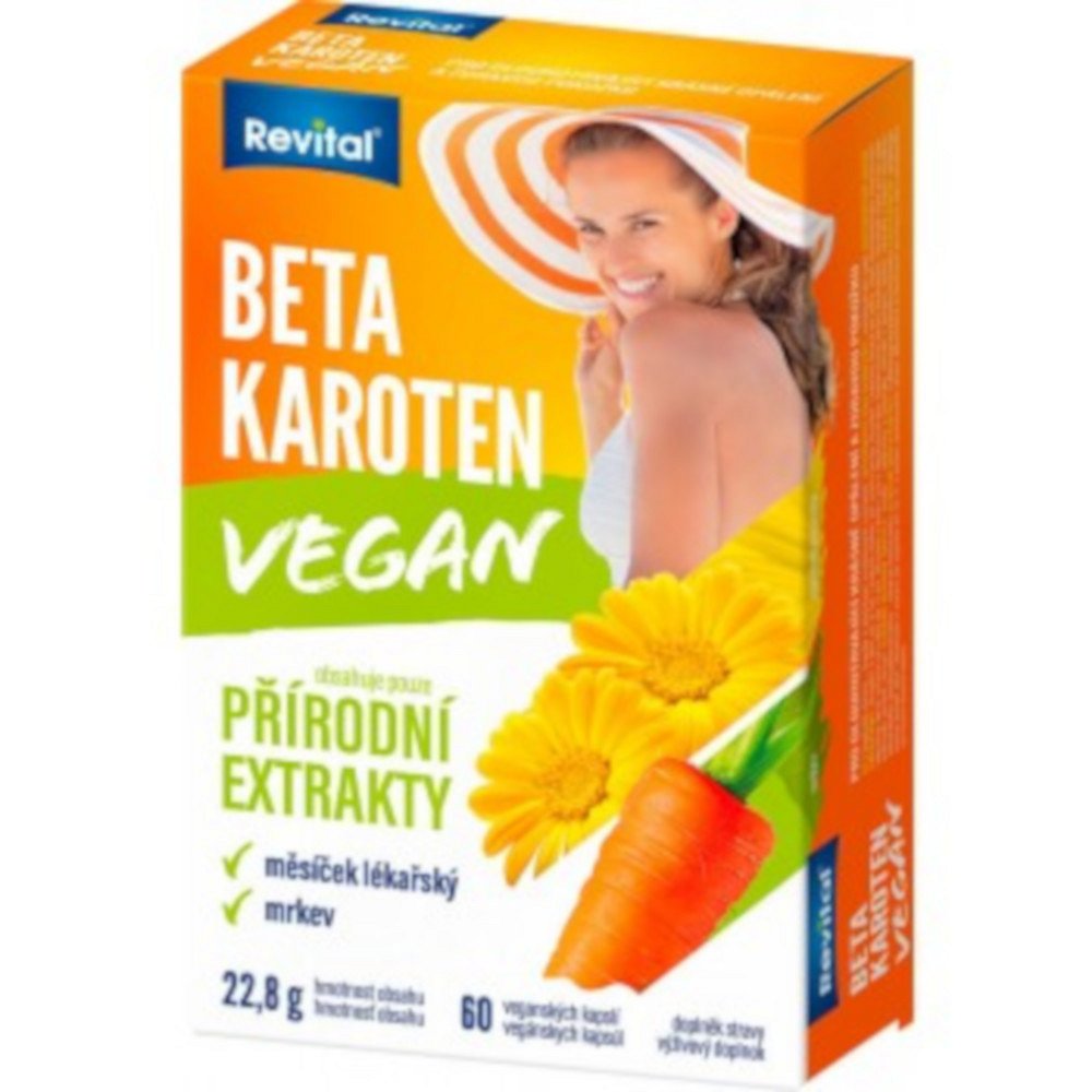 REVITAL Beta-karoten Vegan 60 kapslí