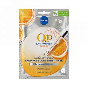 Nivea Q10 Plus C protivrásková plátýnková maska