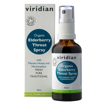 Elderberry Throat Spray 50ml Organic