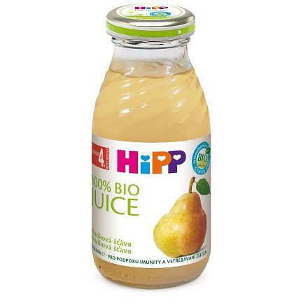 HIPP ŠŤÁVA BIO Hrušková šťáva 200ml