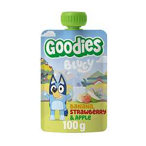 Goodies Bluey Banán, jahoda a jablko kapsička 100 g