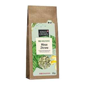 King's Crown BIO bylinný čaj mátový s voňatkou citronovou a citronovou kůrou 65 g