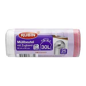 RUBIN Pytle na odpadky zatahovací 30 l 25 ks