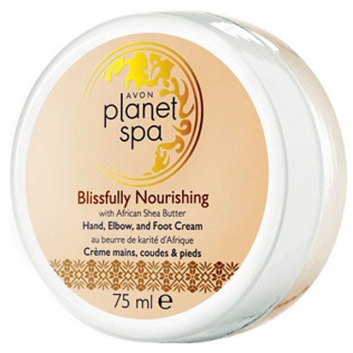 Avon Vyživující krém na ruce, nohy a lokty s bambuckým máslem Planet Spa  75 ml