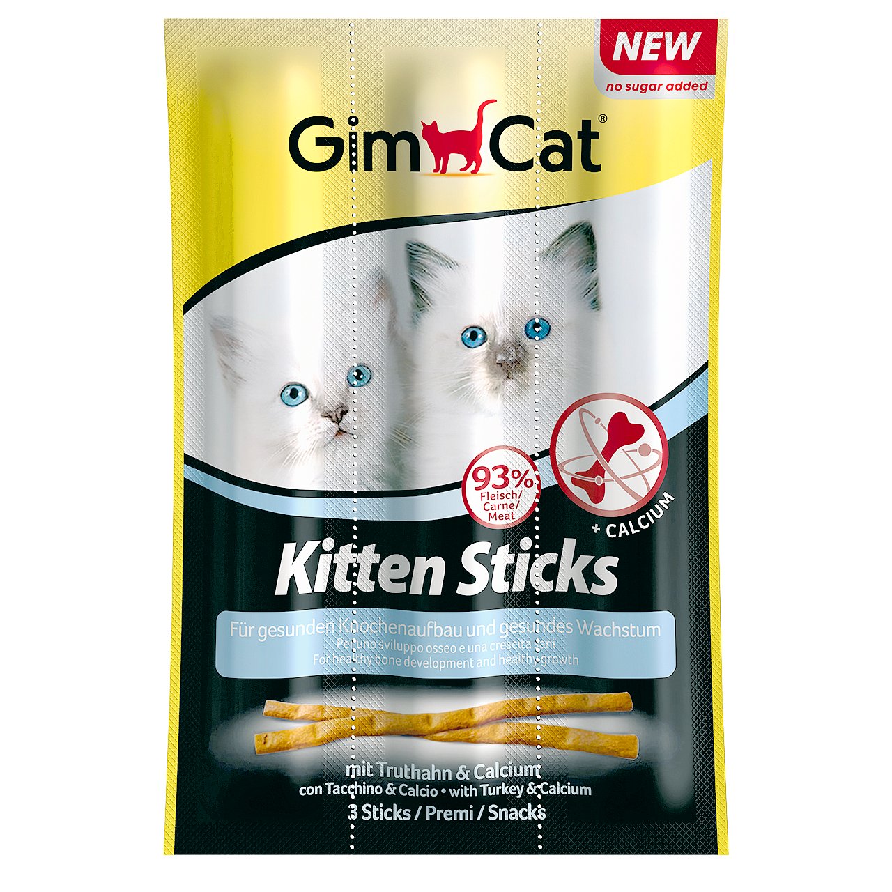 GIMPET Sticks Kitten krocan+calcium 3ks