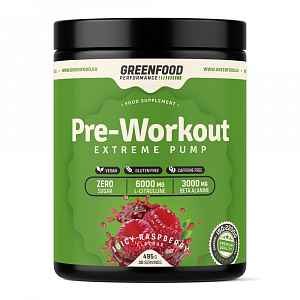 GreenFood Performance Pre-Workout Juicy malina 495 g
