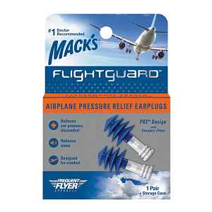 Mack's Špunty do uší do letadla Flightguard