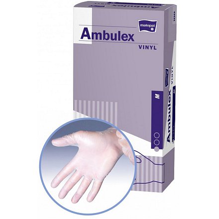 Ambulex Vinyl rukavice vinylové pudrované M 100ks