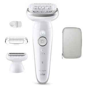 Braun Silk-épil 9 9-030 epilátor s plně flexibilní hlavou pro mokré i suché holení 1 ks