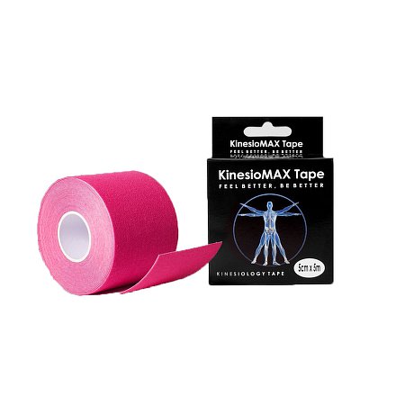 KineMAX SuperPro Cotton kinesio tejp růž.5cmx5m