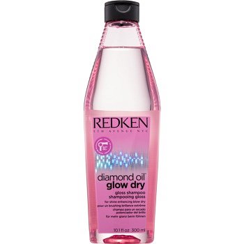 Redken Diamond Oil Glow Dry gelový šampon pro vlasy bez lesku pro urychlení foukané  300 ml