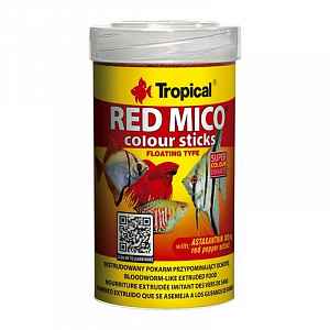 Tropical Red Mico Colour Sticks 100ml/32g krmivo pro masožravé a všežravé ryby