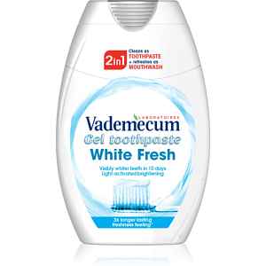 Vademecum 2 in1 White Fresh zubní pasta a ústní voda 2 v 1 s bělicím účinkem 75 ml