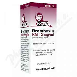 Bromhexin 8 KM kapky kapky 1 x 50 ml 8 mg/ml