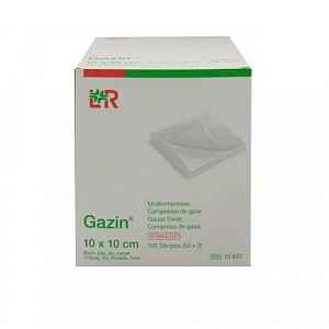 Gáza hydrofil.skl.kompr.ster.Gazin 10x10cm/100ks