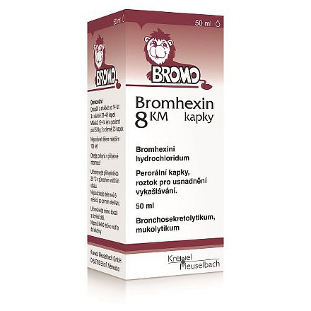 Bromhexin 8 KM kapky kapky 1 x 50 ml 8 mg/ml