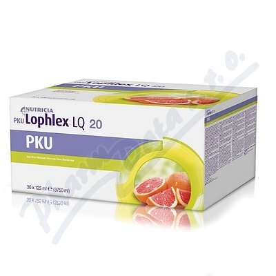 PKU LOPHLEX LQ 20 ŠŤAVNATÝ CITRUS perorální SOL 30X125ML