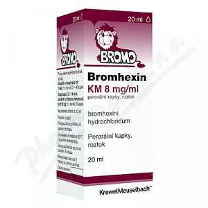 Bromhexin 8 KM kapky kapky 1 x 20 ml 8 mg/ml