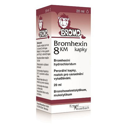 Bromhexin 8 KM kapky kapky 1 x 20 ml 8 mg/ml