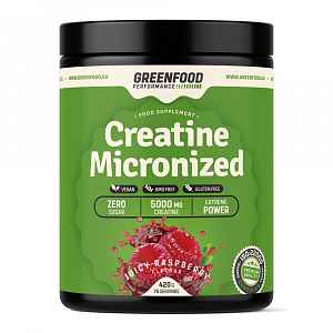 GreenFood Performance Creatine Juicy malina 420 g