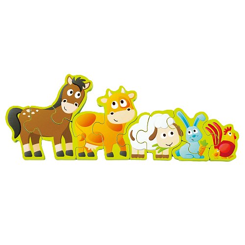 Hape Puzzle - zvířátka a číslice