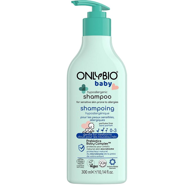 OnlyBio Hypoalergenní šampon pro miminka 300ml