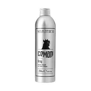Pánský šampon pro neutralizaci bílých vlasů Selective Professional Cemani Gray Shampoo - 250 ml
