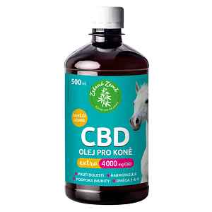 ZELENÁ ZEMĚ CBD Olej pro koně Extra 4000 mg 500 ml