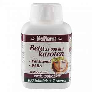 MedPharma Beta karot.25 000 m.j.Pant.+PABA tob.107