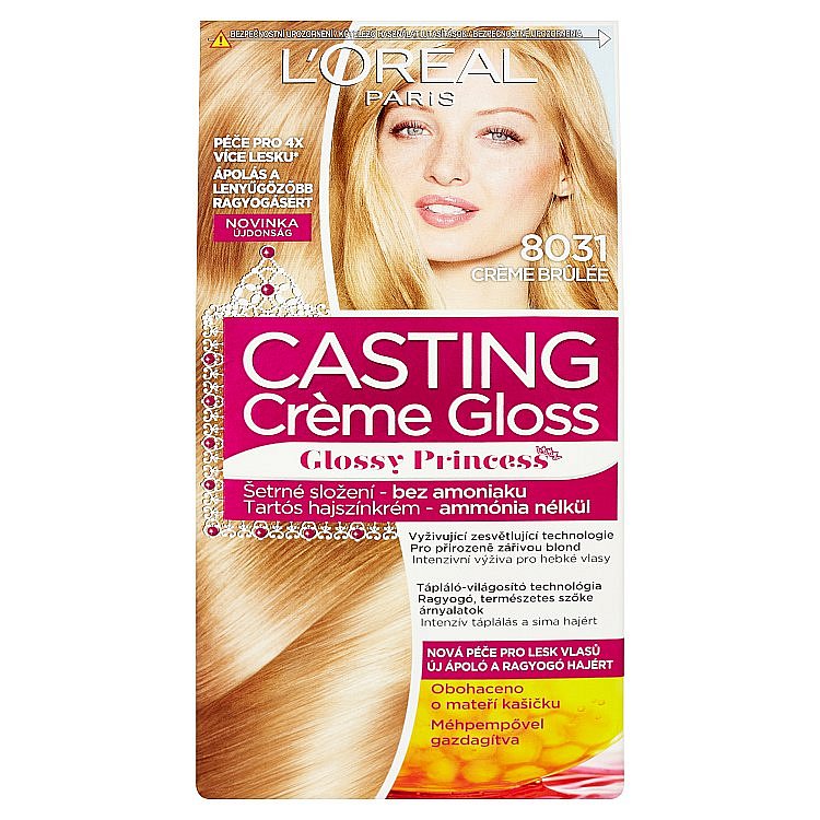 L'Oréal Paris Casting Crème Gloss barva na vlasy Crème brûlée 8031