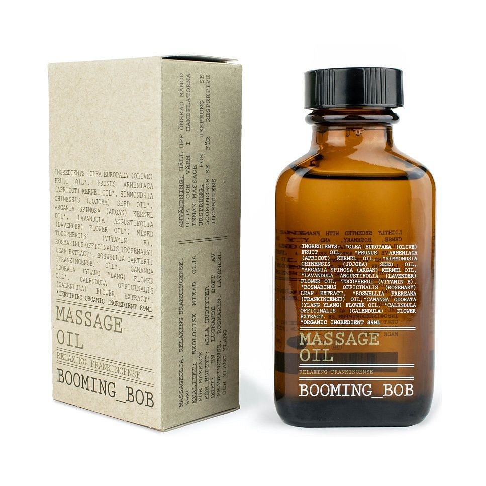 Booming Bob BIO Masážní olej Relaxing Frankincense 89 ml