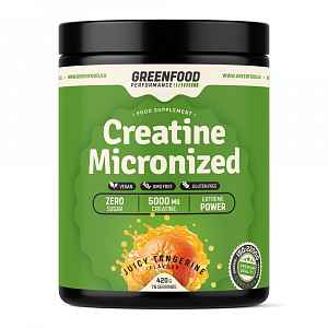 GreenFood Performance Creatine Juicy mandarinka 420 g