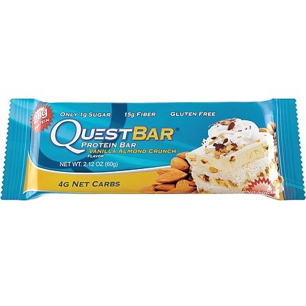 Quest Nutrition, Quest Bar, 60 g, Vanilla Almond Crunch