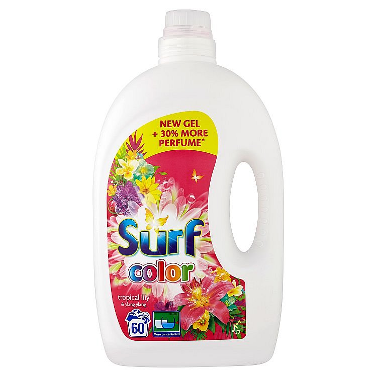 Surf Color prací gel Tropical Lily & Ylang Ylang, 60 praní 3 l