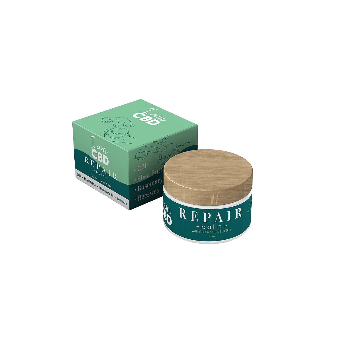 I am CBD Univerzální balzám s CBD a bambuckým máslem, 30ml