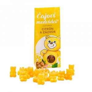 LIPOO Čajoví medvídci citron a zázvor 50 g